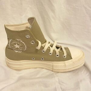 Custom Green Converse Hightop Shoes